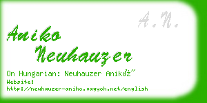 aniko neuhauzer business card